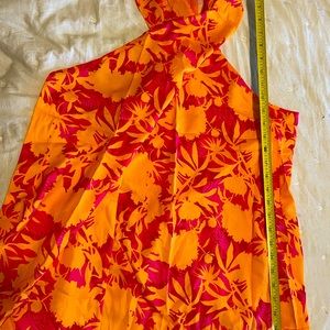 Bright pink and orange crisscross top XL Chic.  BRAND NEW